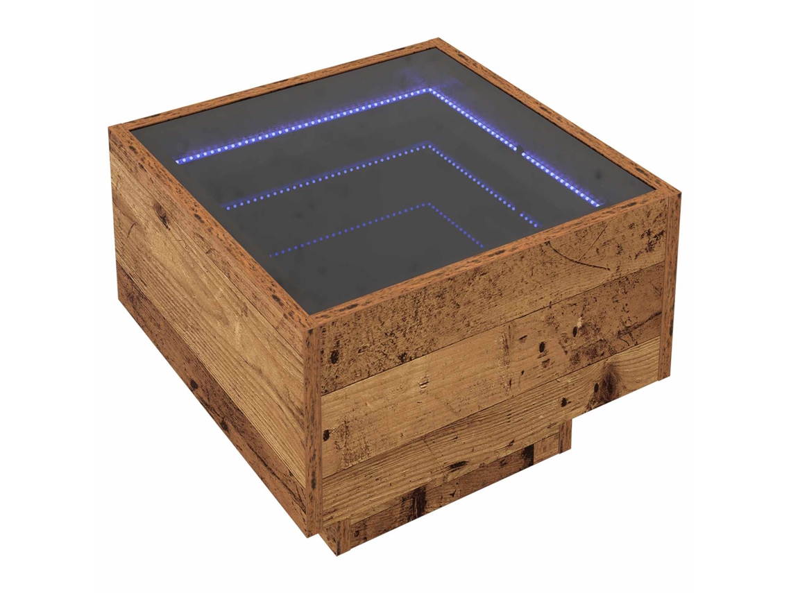Mesa de centro Madeira Antiga 40 x 40 x 30 cm - Exclusiva da Maison