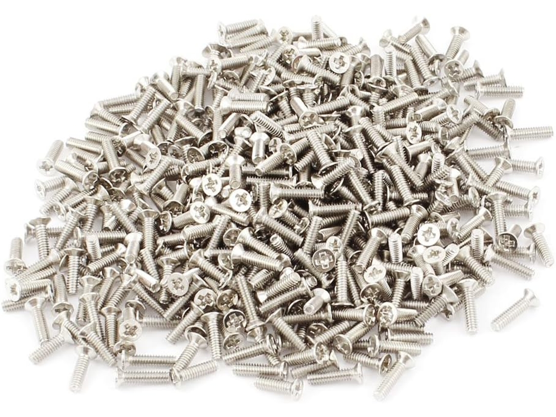500 Peças Parafuso de Cabeça Phillips Magnético 2x8mm CHABERLU (81757bd740427c32eeb5f9b83ff23e6c)