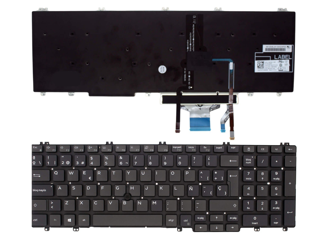 Teclado compatível com Dell Latitude 5500 Sg 97710 2º laptop