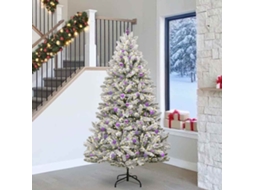 Vidaxl Árvore De Natal Artificial 240 Cm 300 Led Branco Quente