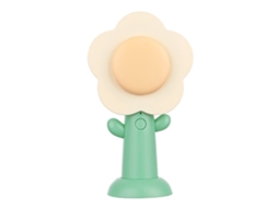 Ventilador Portátil Usb Recarregável Flor Verde Worten