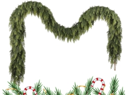 Guirlanda De Natal De Cedro - Acessórios Decorativos Para Ambientes |