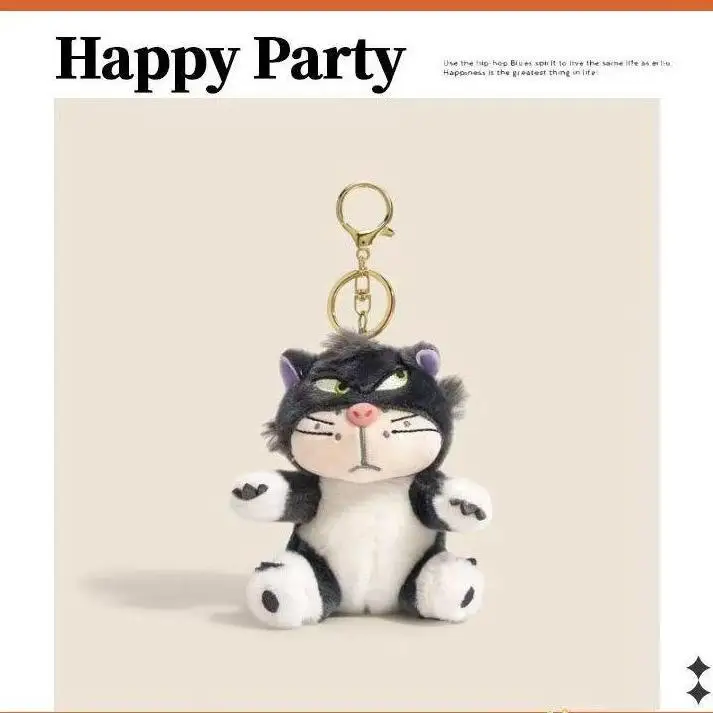 (estilo 2) Chaveiro De Pelúcia Do Gato Bravo Lúcifer De 15 Cm
