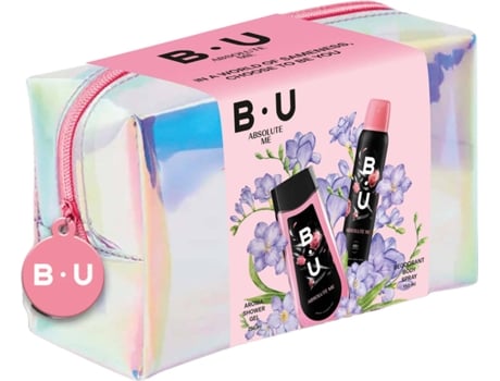Coffret de Perfume B.U. Absolute Me - Gel Duche - Desodorante - Bolsa