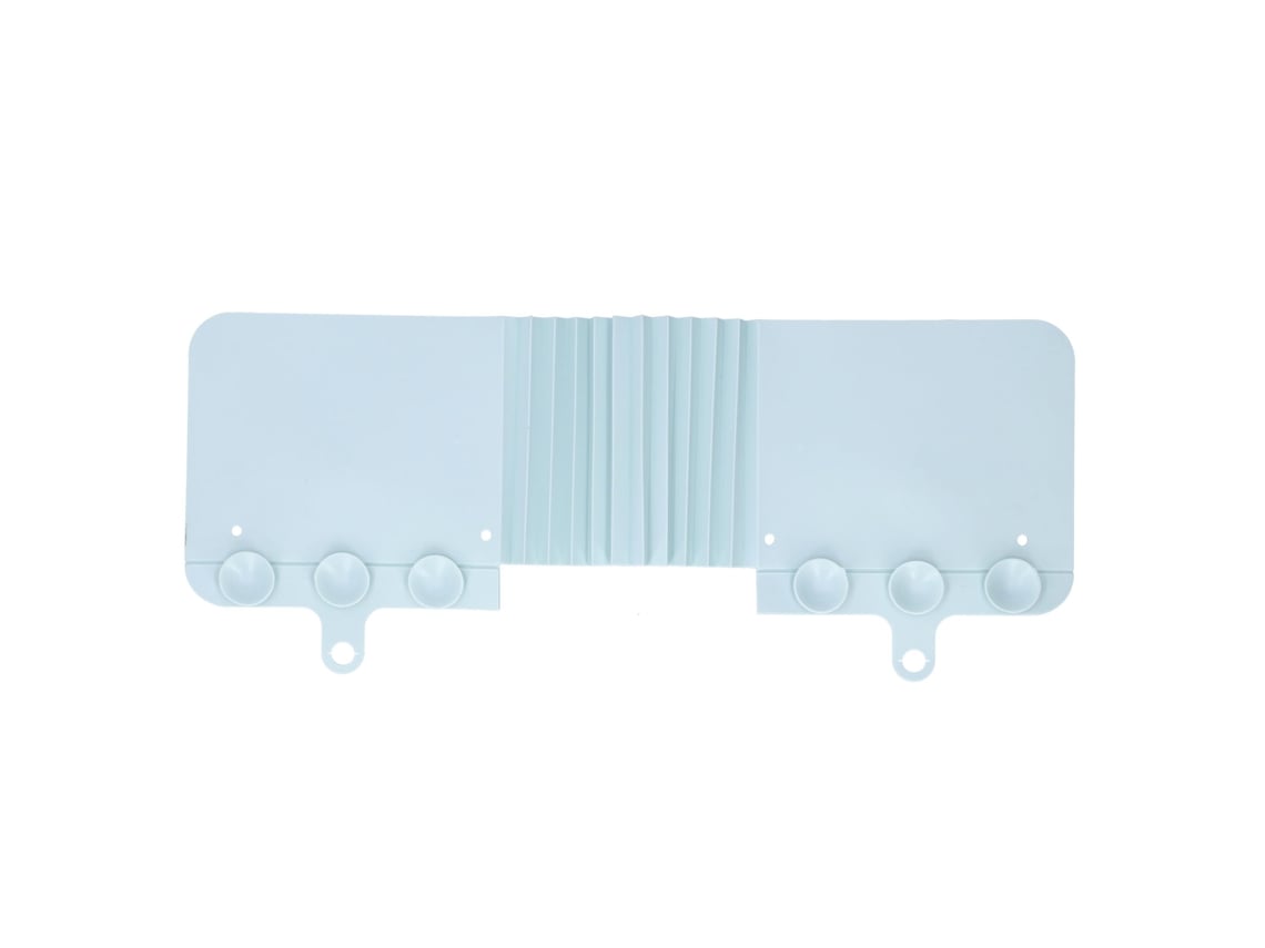 Protector Contra Salpicaduras De Lavabo Plegable Con Ventosas Azul Claro