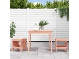 Vidaxl 3 Pcs Conjunto De Bistrô Para Jardim Madeira De Douglas Maciça