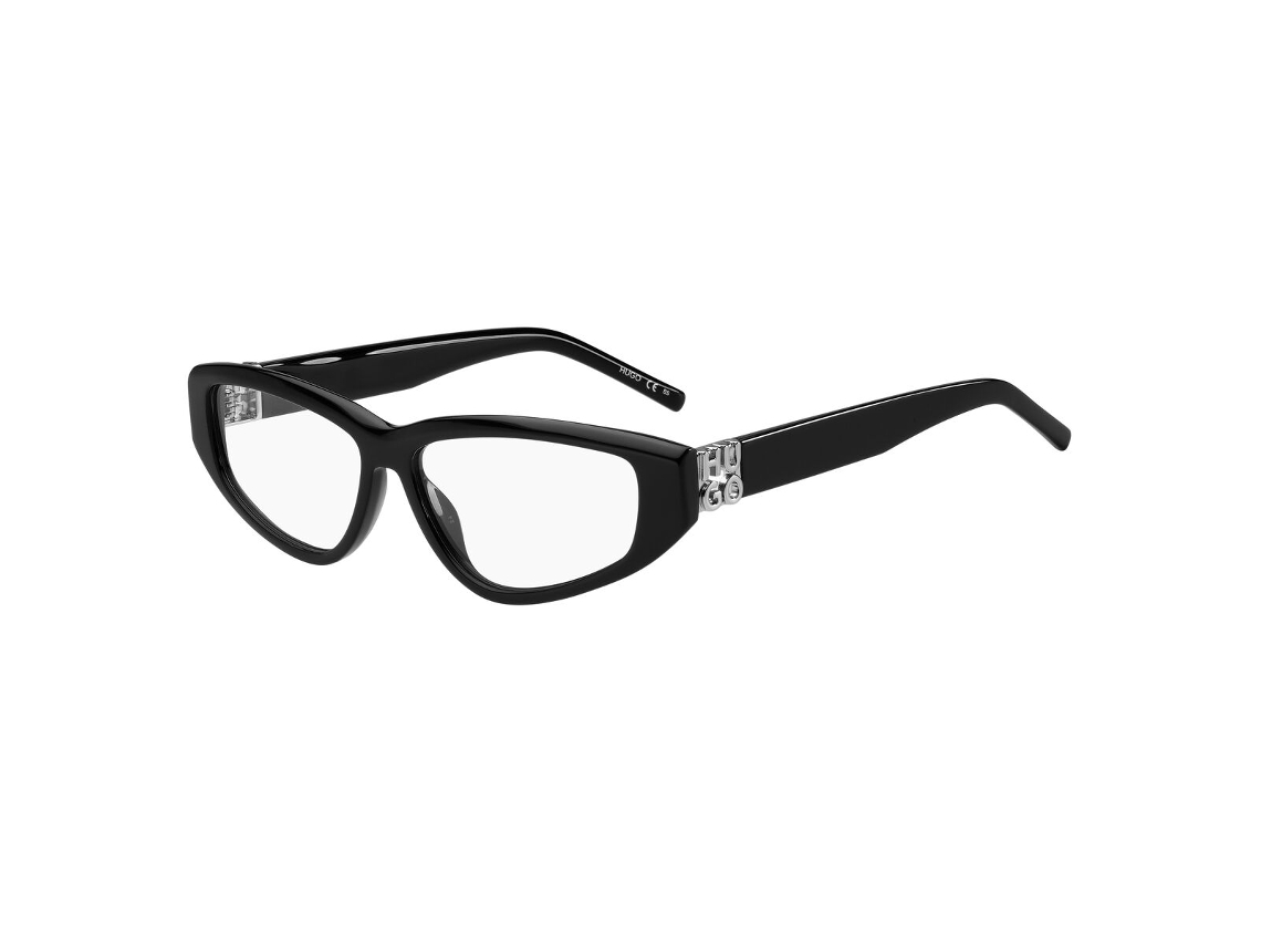 Armação de óculos de grau feminina Hugo Boss HG-1258-807F513 (preta - acetato - Ø 55 mm)