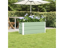 Vidaxl Floreira Verde 100 X 40 X 45 Cm Aço
