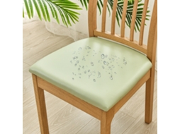 1 Pacote Protetor Removível para Cadeira de Sala de Jantar para Casa Restaurante-Verde Claro-Adequado para 36-48 Cm LUUCOZK