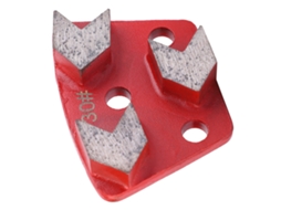 Disco De Desbaste Diamantado Trapezoidal Laxiscreed Para Pavimentos Em Metal, Granulação 30