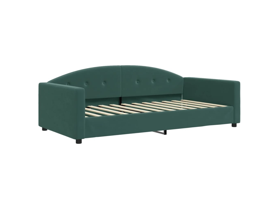 Day Bed, Day Beds Vidaxl Verde Veludo (100 X 200 Cm)