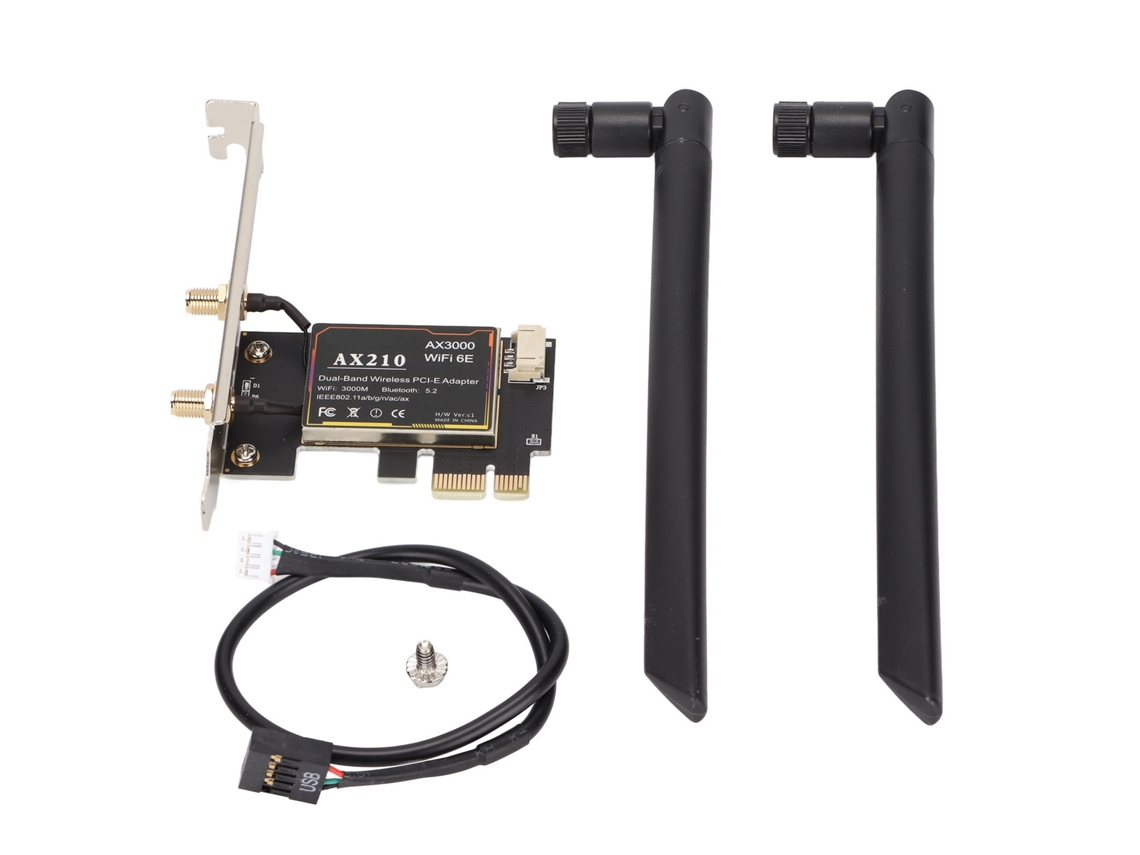 Placa Sem Fio Banda Dupla 802.11a/b/g/n/ac/ax Adaptador De Rede Pcie Gigabit