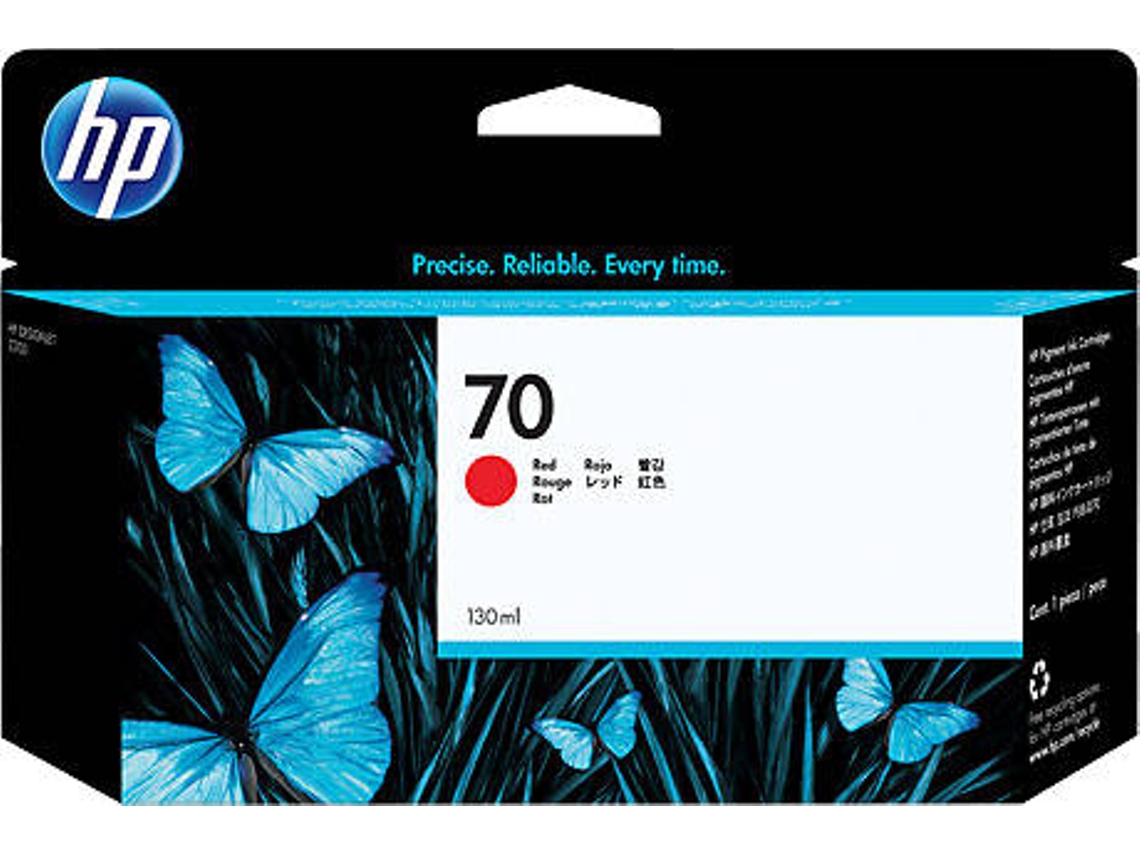 Tinteiro HP 70 130 ml C9456A Vermelho