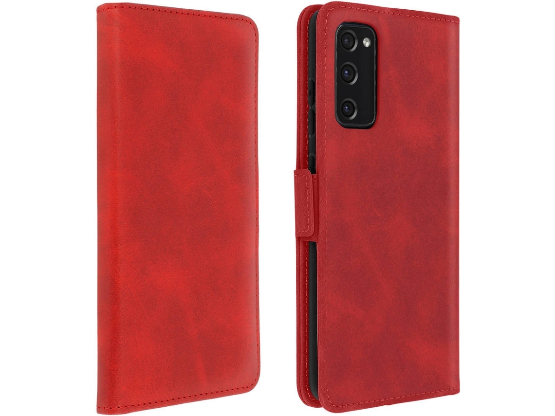 Bolsa Samsung Galaxy S20 Fe Ushion Vintage Porta-cartão Vermelho