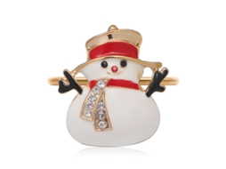 Laxiscreed Guardanapo Anel De Natal Com Floco De Neve Para Decoração Festiva E Elegante
