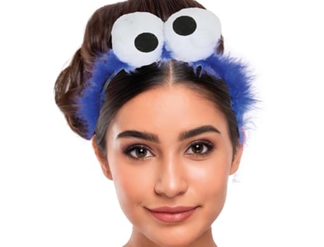 Tiara Monstro Azul com Penas