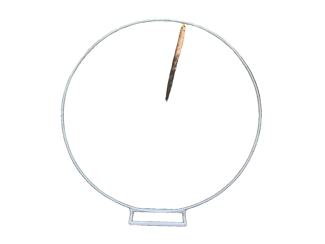 Suporte de fundo, formato redondo, ideal para casamentos e eventos, 1,8 m, base quadrada branca OEM (70,8 pol.)