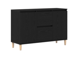 Conjunto 1 Estante De Armazenamento Vidaxl Preto Derivados De Madeira (102 X 35 X 60 Cm)