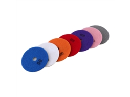 7pcs Discos De Lija Diamante Húmedo 100mm Para Granito Mármol Concreto 4 Pulgadas