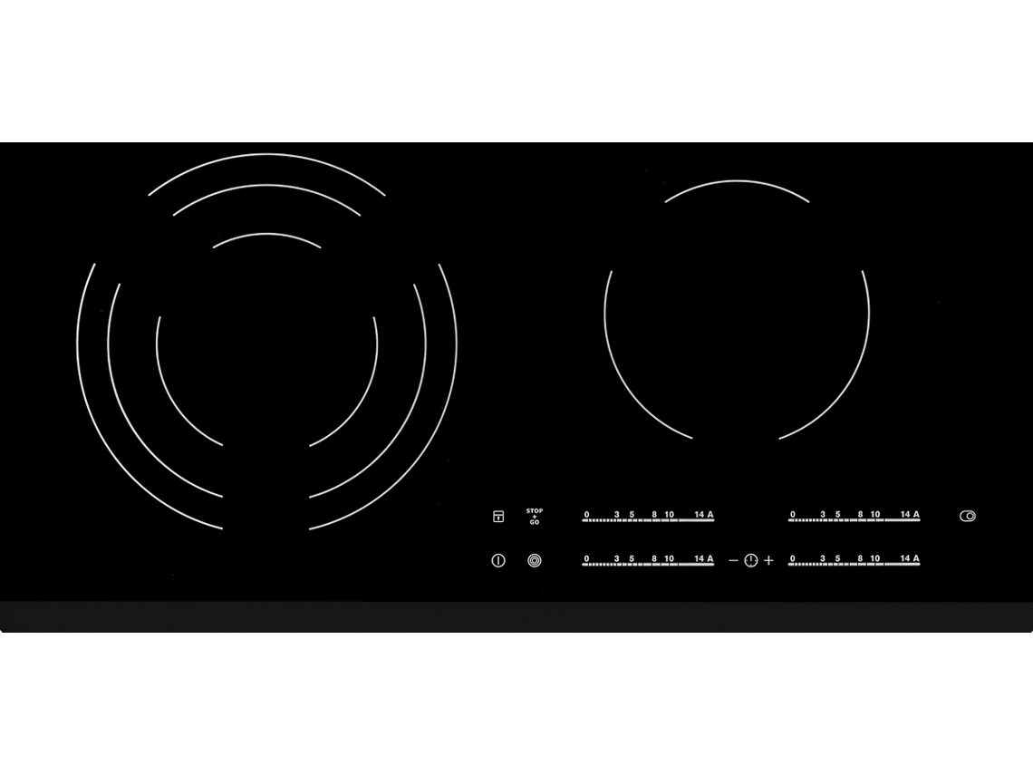 Placa de Vitrocerâmica ELECTROLUX EHF6547FOK (Elétrica - 59 cm - Preto)