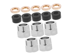 Conjunto Ultechnovo de 5 Peças Porca Alargamento Gás Para Tubulação, Em Aço Inoxidável, para Reparos