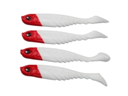 Isca Artificial T Tail Ar48, 75mm, 3.2g, Cabeça Vermelha