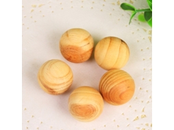 Bolas De Cedro Natural Repelente De Traças Para Guarda Roupa Bolas Anti Traças E Insetos Para Armazenamento De Roupas (10 Unid)