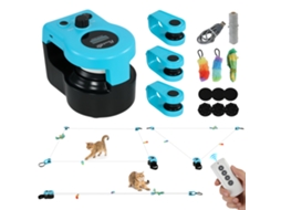 Brinquedo Automático/controlado Por Controle Remoto Para S Com Velocidade Ajustável E Percursos Personalizáveis, Preto.