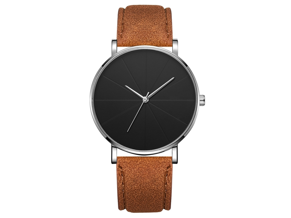 Reloj De Pulsera Analógico De Cuarzo Con Dial Redondo, Moda Simple Accesorio Joyería