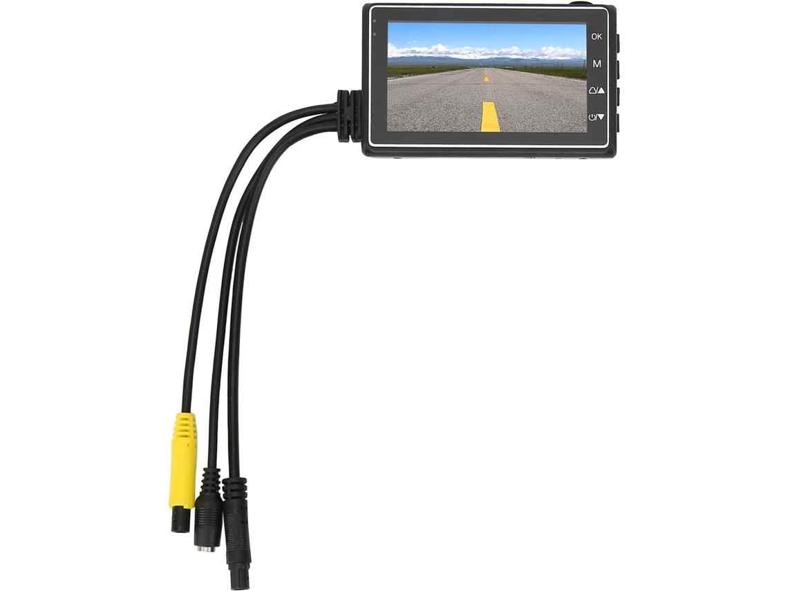 Haofy Moto Double Caméra Dash Cam 1080p Dispositivo De Gravação Gravado Para Coureurs Avant Arrière Hd