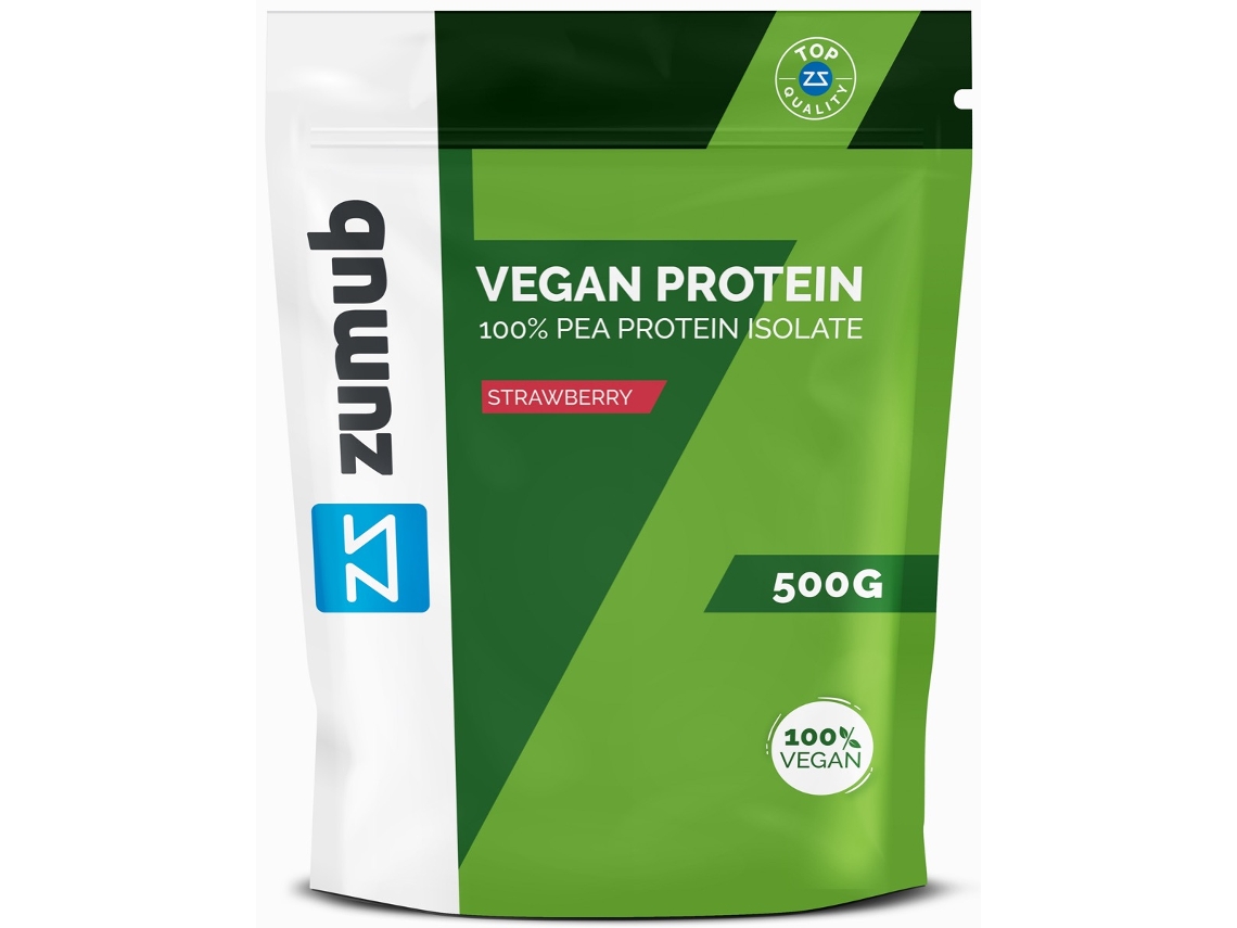 Suplemento Alimentar ZUMUB Vegan Protein (500g - Sabor: Morango)