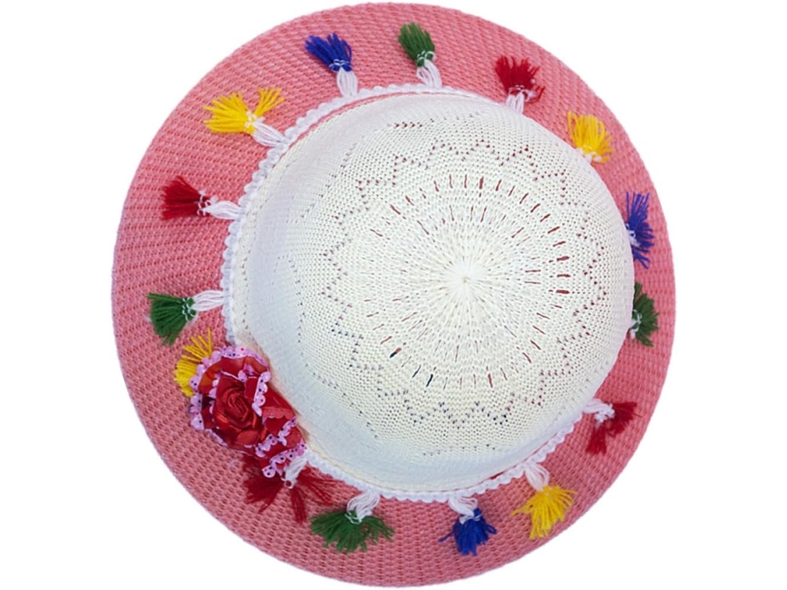 Chapéu De Palha Para Meninas Com Borla, Chapéus Sombrero Para Meninas, Bonés Largos E Flexíveis Para