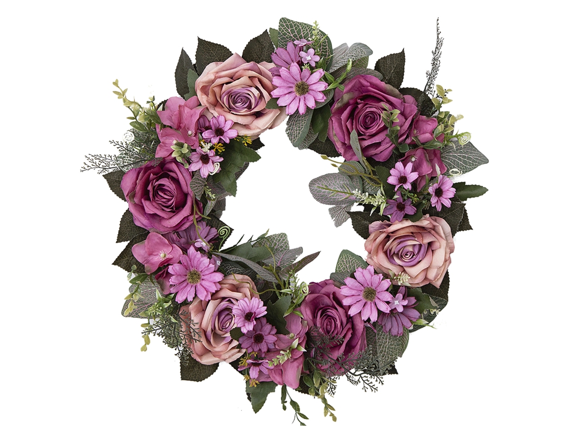 Flor Artificial Rosa Garland para Decoração Entrada Parede LAXISCREED
