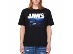 Rockinstone Jaws Movie Deep Blue Sea Black Adult T-shirt Size:xxxl