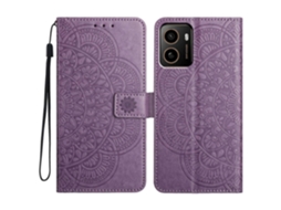 Compre Capa De Couro Para Hmd Pulse Com Compartimentos Para Cartões E Estampa De Mandala, Suporte Para Celular, Roxa