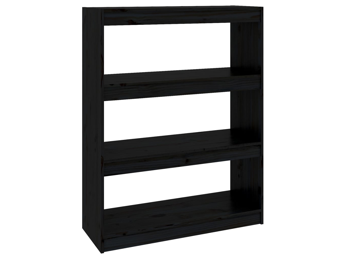 MAISON EXCLUSIVE Prateleira Divisória em Madeira Pinho Maciça Castanho 80x30x103,5 cm
