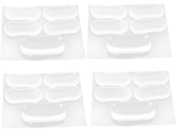 Kit Com 20 Peças De Amortecedores Transparentes Para Substituição De Assento Sanitário.