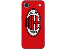Capa Para Celular Compatível Com Apple Iphone Air. Escudo Oval De Futebol Vermelho E Preto Com Design Clássico E Caráter Histórico, Fortes Contrastes