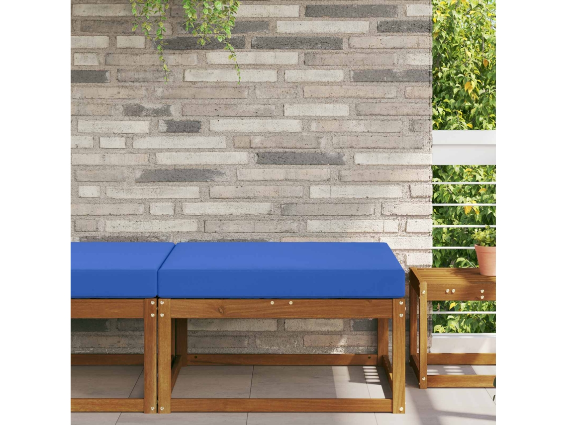 Vidaxl Almofada Para Sofá Externo Poliéster Azul Royal 80 X 80 Cm