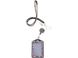 Porta Crachá Jojofuny Com Cordão De Veludo E Cristais De Resina, Leve E De Fácil Acesso À Identificação, Ideal Para