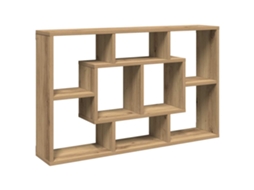 Wall Shelf, Wall Shelves Vidaxl Marrom Madeira Processada (n/a)