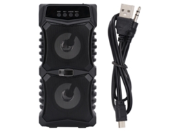 Caixa de Som Bluetooth com Subwoofer e Luz Led EOOCOO