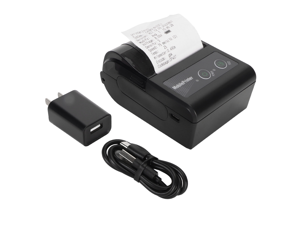 Impressora Térmica Mini 58mm Bluetooth Portátil Para Pos E Recibos Móveis