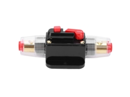 Disyuntor De Cobre Rojo Resetable Con Plástico Fenólico Para Sistema De Audio De Coche 100a