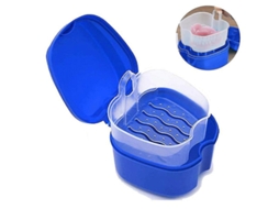 Caja portátil Fasst para dentaduras con filtro, estuche dental, para retenedores y prótesis