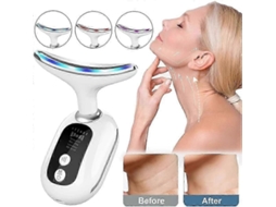 Aparelho Facial de Rejuvenescimento da Pele 2025, Massageador Beleza para Rosto e Pescoço, Po Rtátil Cuidados com a Pel GOKOCO