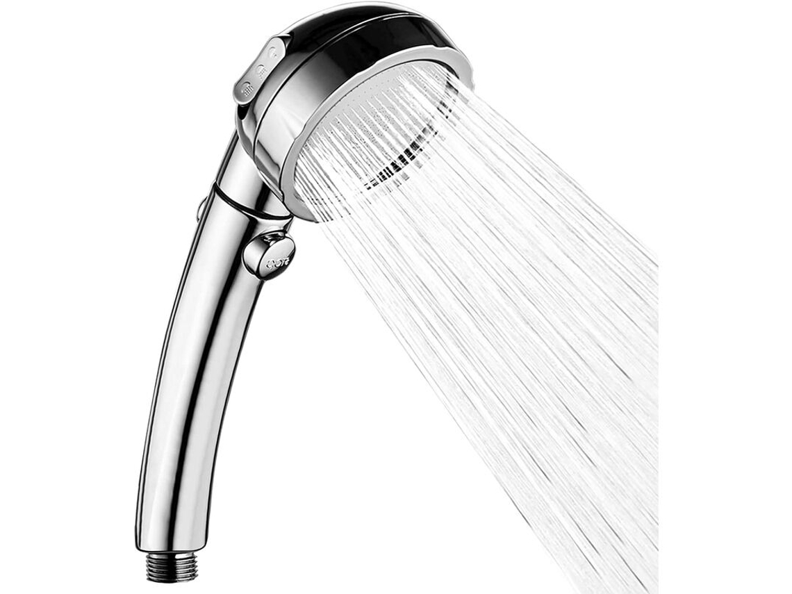 Chuveiro Aço Inox 304 Alta Pressão, Econômico, Fácil Instalação