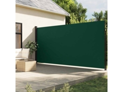 Vidaxl Toldo Lateral Retrátil 220x500 Cm Verde-escuro