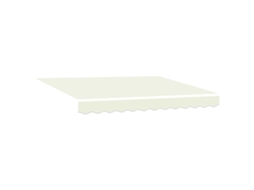 Conjunto 1 Tecido De Toldos Vidaxl Creme Lona (235 X 195 Cm)