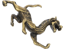 Ornamento Tigre Dourada Criativo Ideal Decoração Escritório Ambientes Externos Design Vibrante Fácil GOKOCO